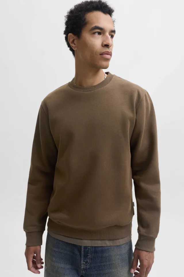 Jack & Jones ESSENTIALS relaxed fit sweater - bruin Cocoa