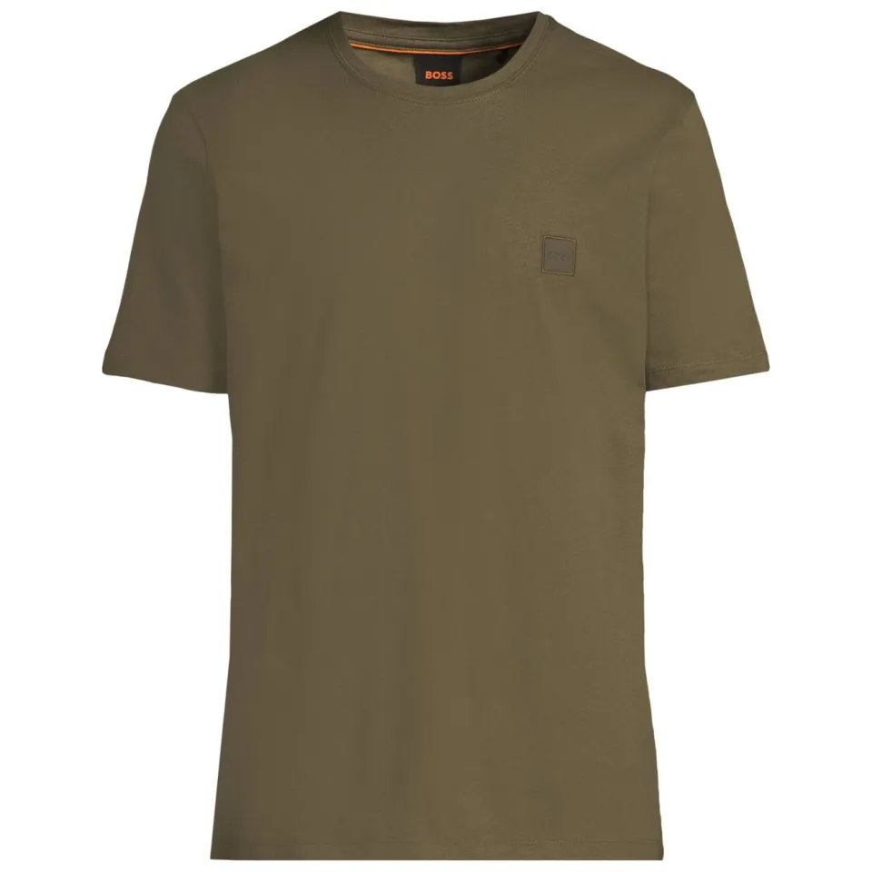 Boss regular T-shirt donkergroen bright green, foto 2