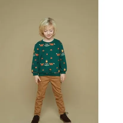 Sturdy sweater groen Chasing trails, foto 2
