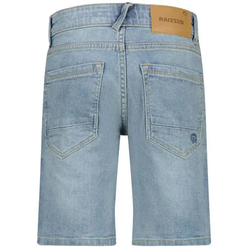 Raizzed jeansshort lichtblauw light blue stone, foto 4