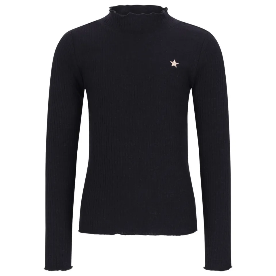 Like Flo getailleerde longsleeve zwart