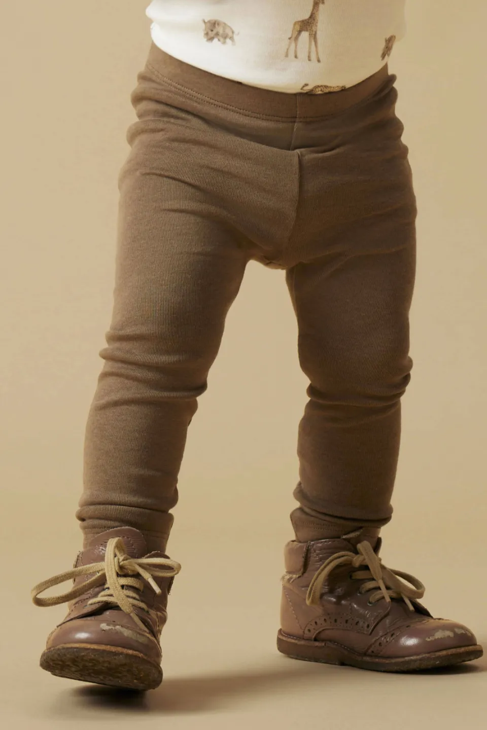 Lil' Atelier BABY casual broek bruin, foto 3