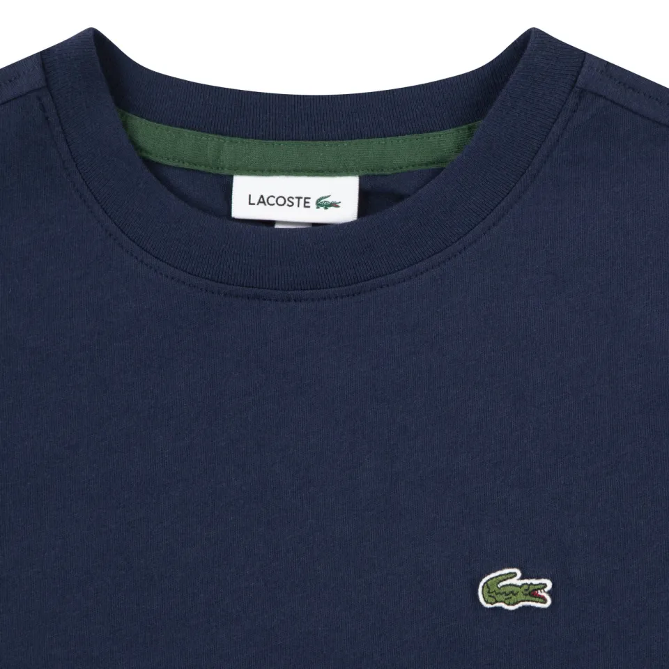 Lacoste t-shirt donkerblauw effen, foto 4