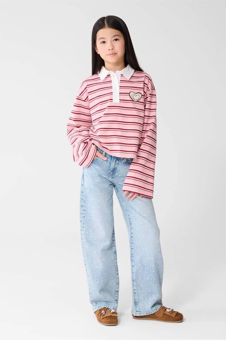 Shoeby wide leg jeans - light blue denim