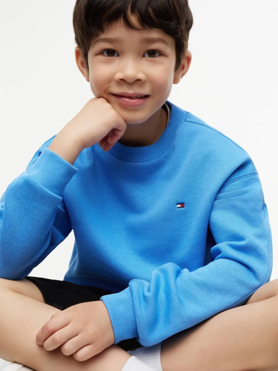 Tommy Hilfiger sweat sweater met logo - blauw, foto 4