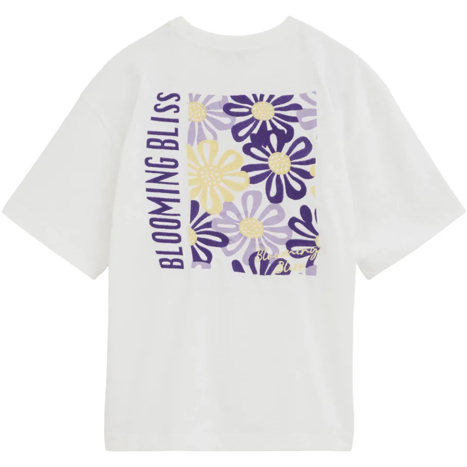 WE Fashion T-shirt wit met bloemenprint, foto 4