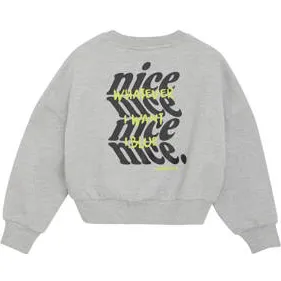 Indian Blue Jeans sweater met backprint grijs Backprint, foto 2