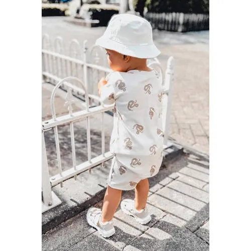 Babystyling joggingshort met print ecru, foto 4