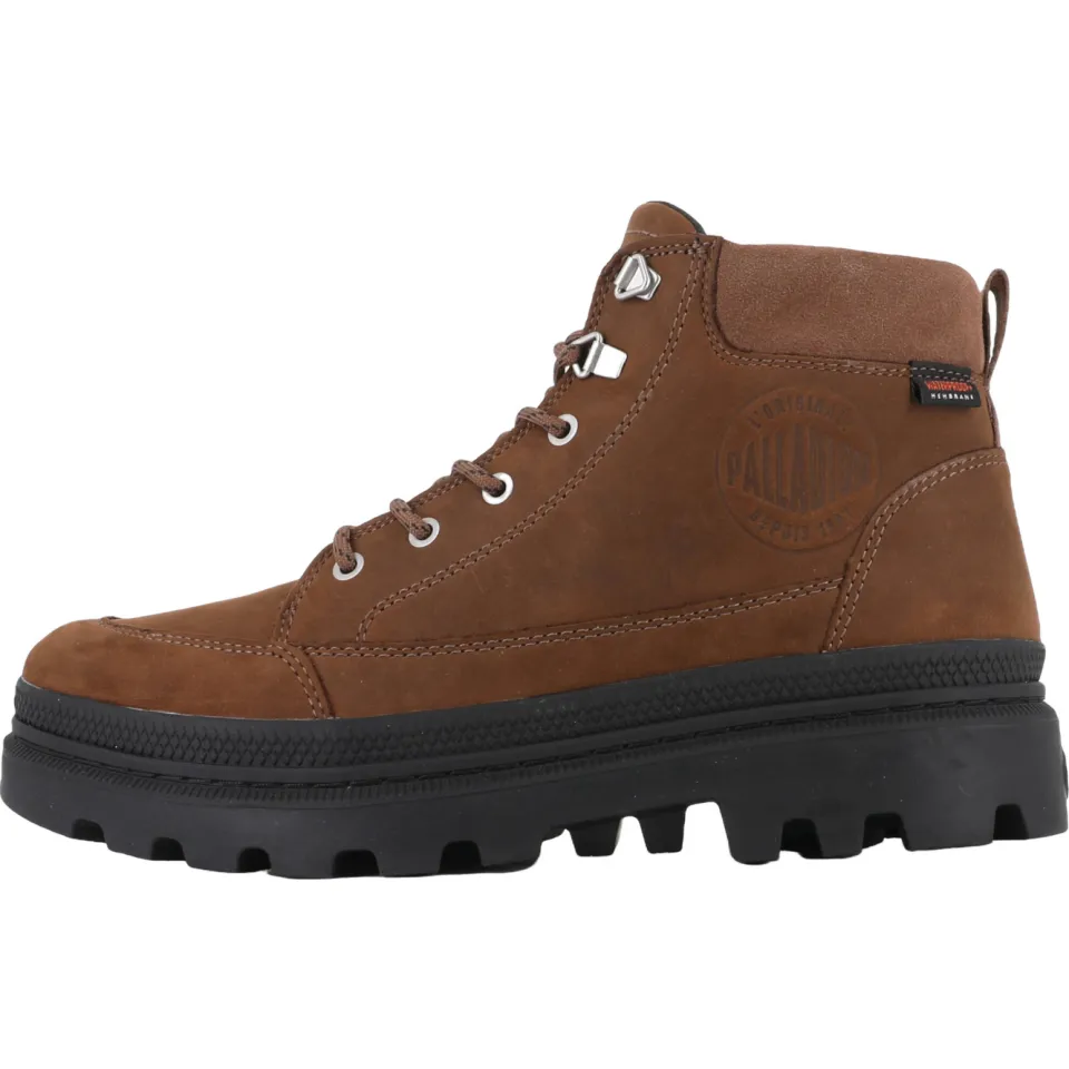 Palladium Pallatrooper Cuff WP+ leren veterboots met profielzool - cognac, foto 3