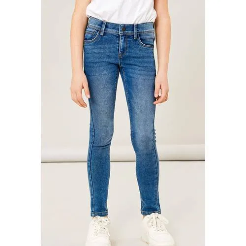 NAME IT skinny jeans NKFPOLLY medium blue denim, foto 3
