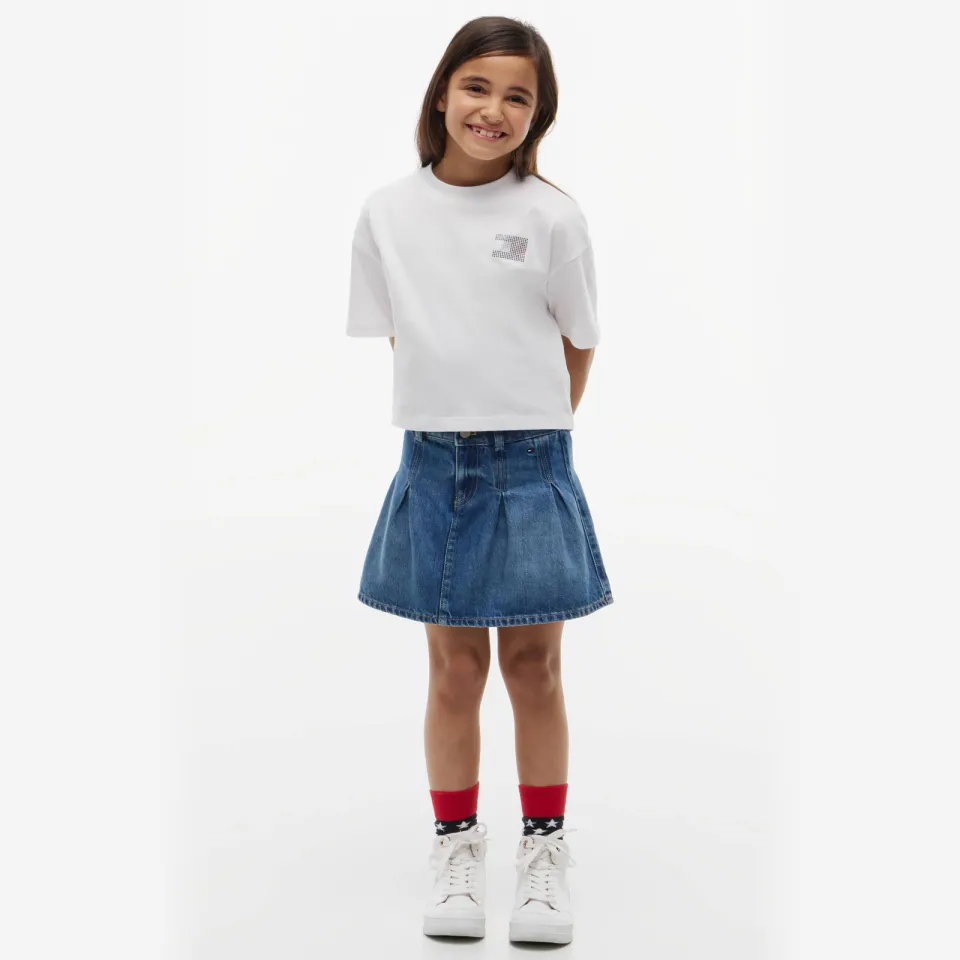 Tommy Hilfiger t-shirt met backprint wit