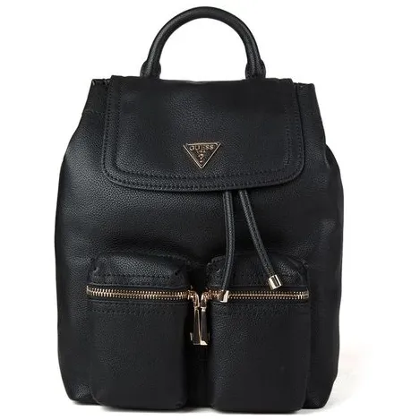 Guess Manhattan II flap rugzak zwart