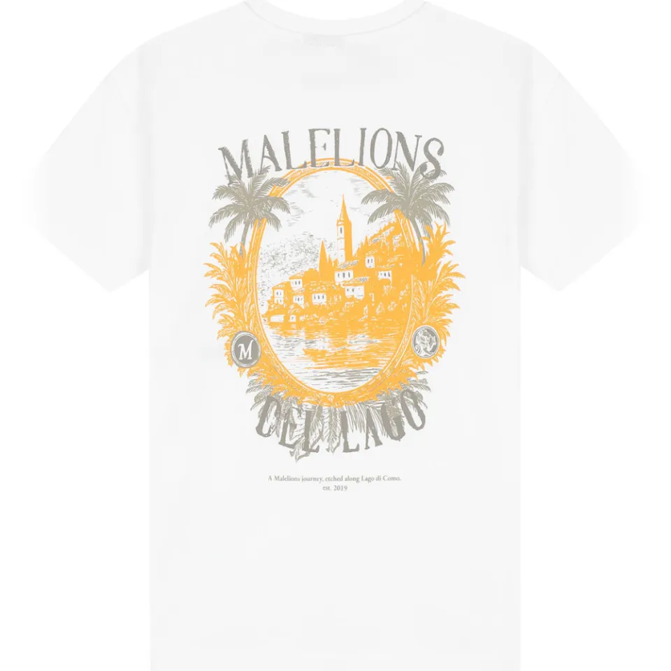 Malelions T-shirt met backprint wit, foto 2