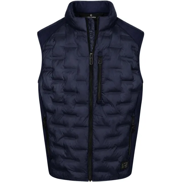 Casa Moda Gilet Casamoda Bodywarmer Hybrid Puffer Navy blauw