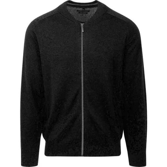 Casa Moda Trui Casamoda Vest Zip Zwart