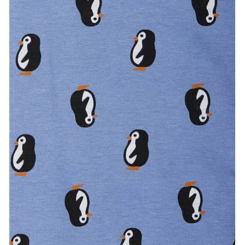 Little Label pyjama blauw met all over print op de broek, foto 3