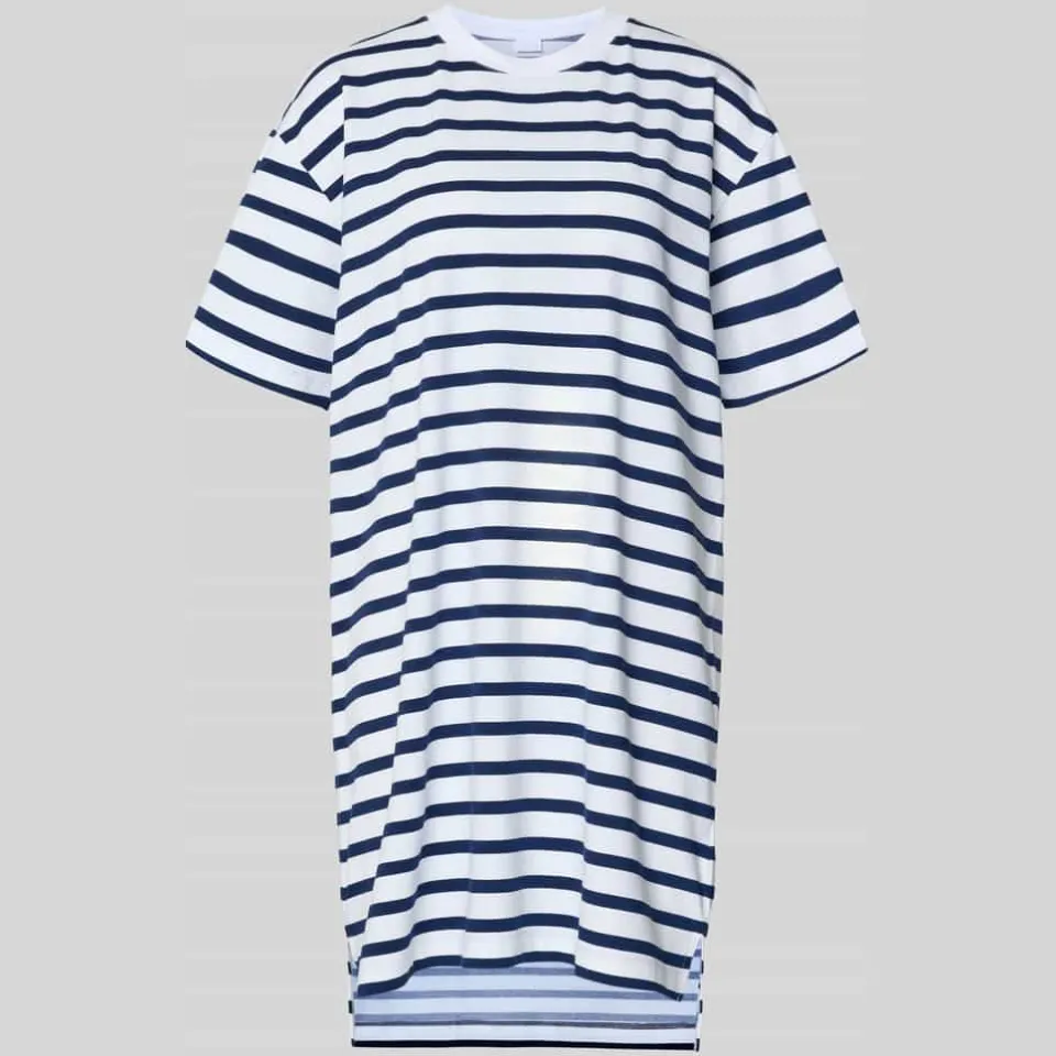 Mey Breezy Stripes nachthemd wit/donkerblauw, foto 2