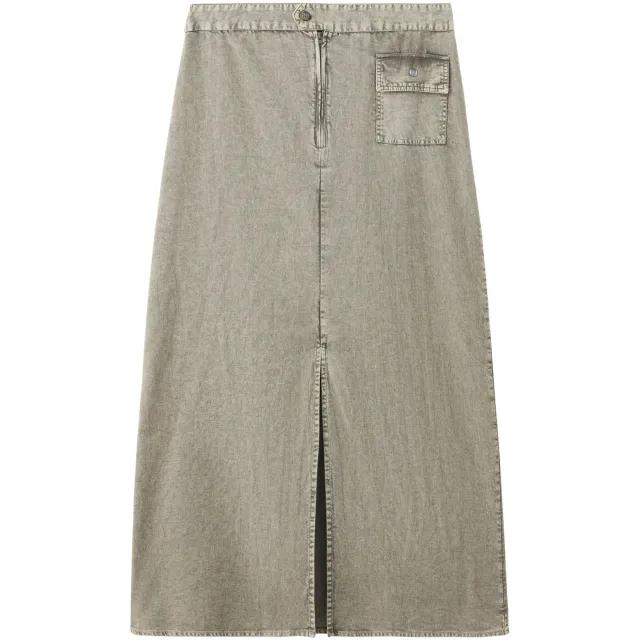 Mango TEEN maxi rok met split kaki, foto 2