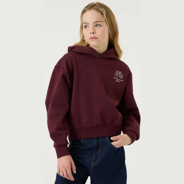 Garcia oversized hoodie donkerrood