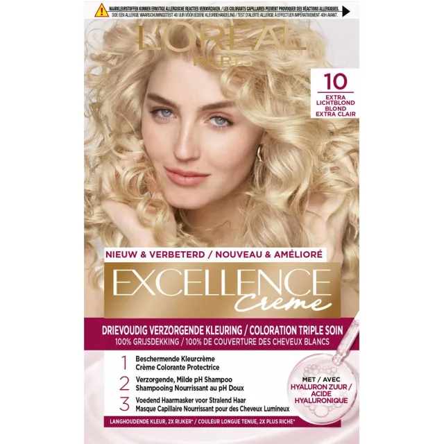 L'oréal Excellence haarkleurmiddel 10 extra lichtblond, foto 2