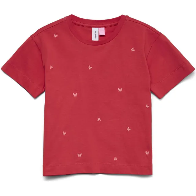 Vero Moda GIRL T-shirt met hartjes rood