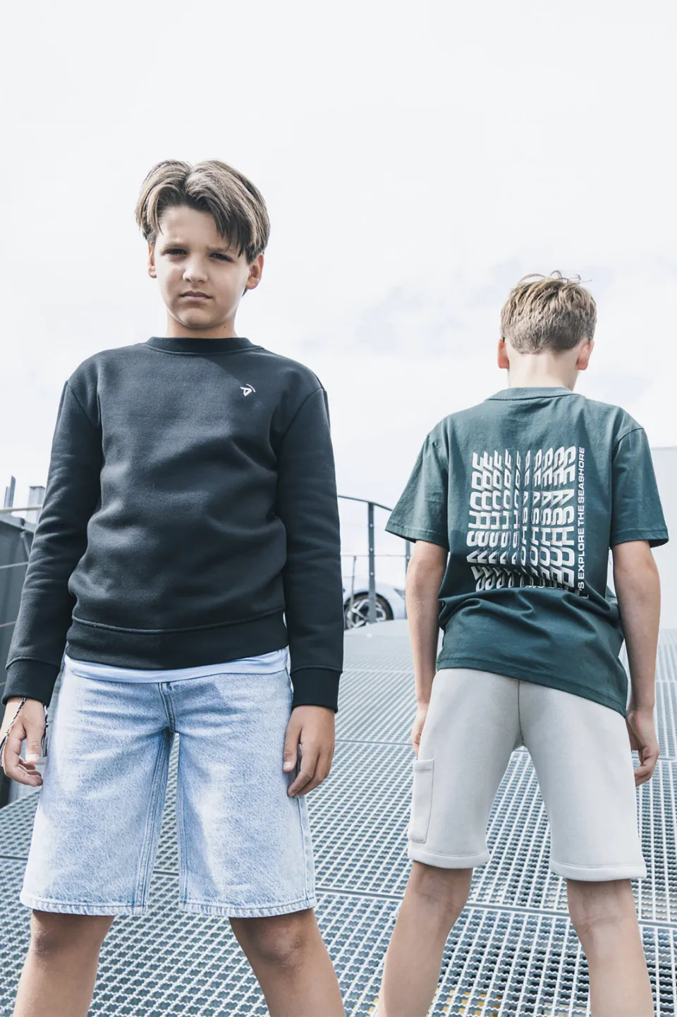 TYGO & vito NextGen sweater met backprint zwart, foto 5