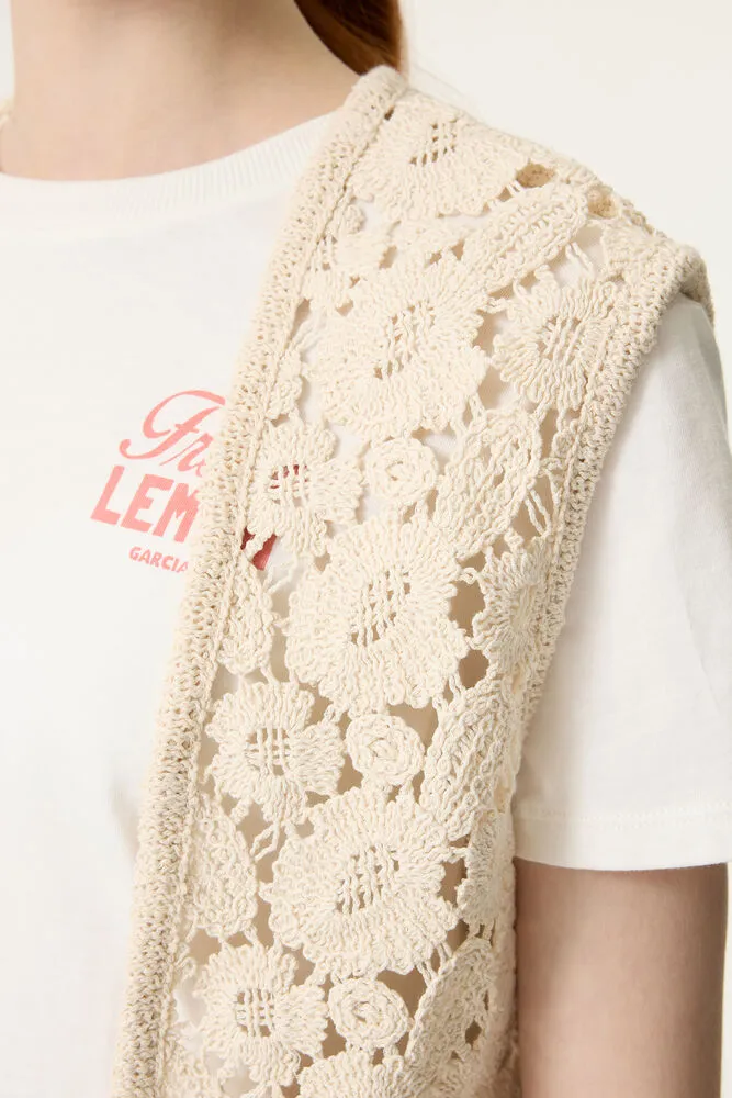 Garcia Gebroken witte gilet, foto 5