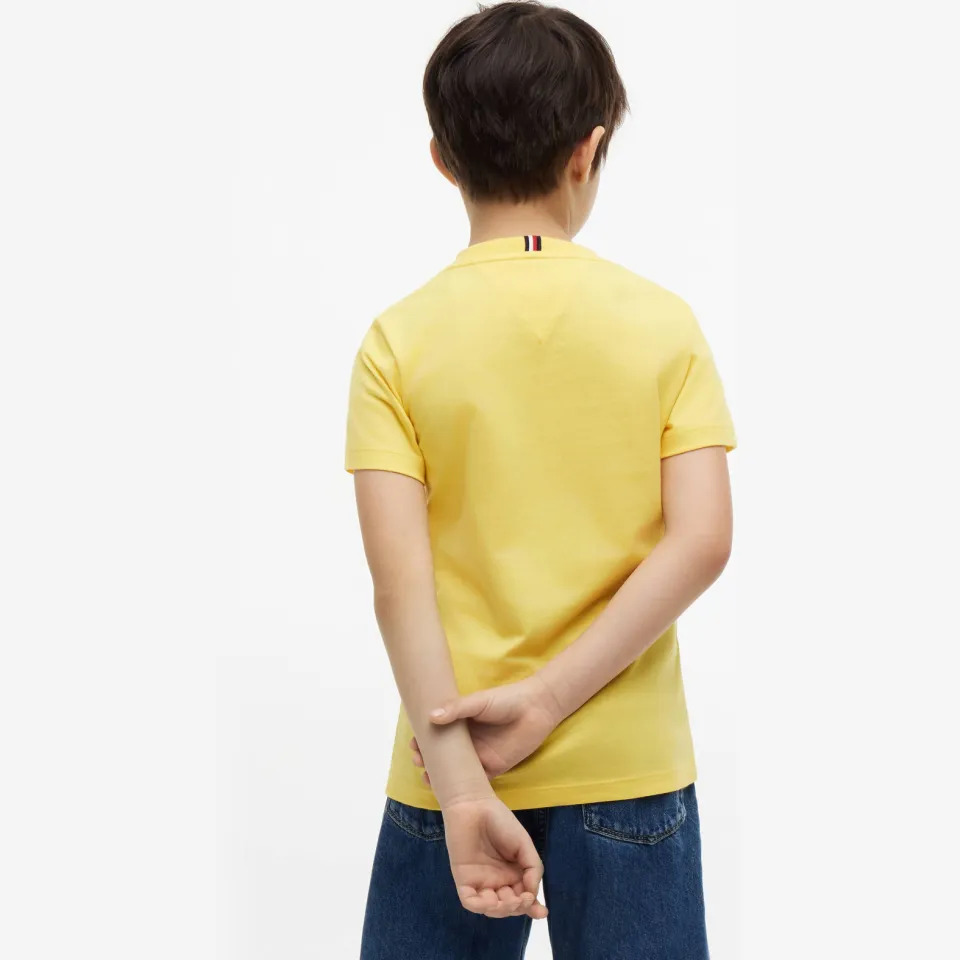 Tommy Hilfiger t-shirt geel, foto 3