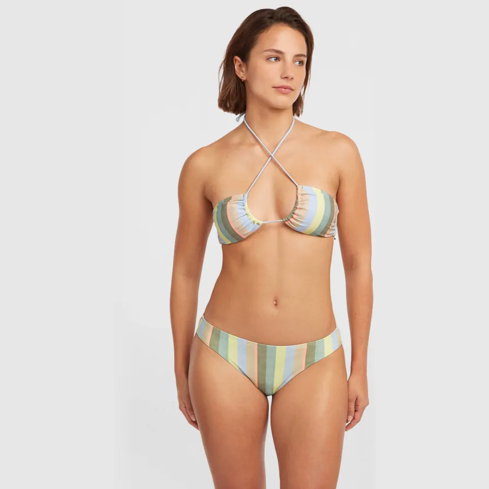 O'Neill bikinibroekje Rita groen/lichtblauw/geel