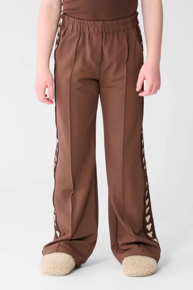 Shoeby high waist casual broek - bruin, foto 3