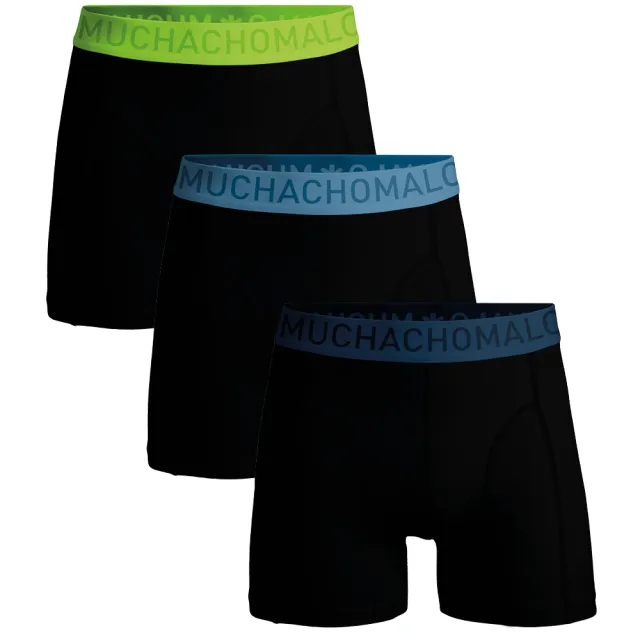 Muchachomalo Heren 3-pack Boxershorts Microfiber Zwart