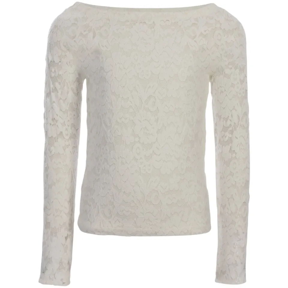 LOOXS 10sixteen kanten aansluitende longsleeve wit, foto 2