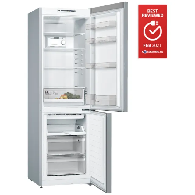 Bosch KGN36NLEA Koel-vriescombinatie Grijs, foto 2