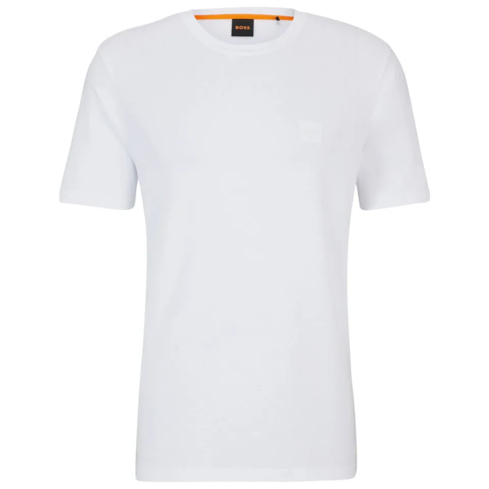 Boss regular T-shirt wit, foto 3
