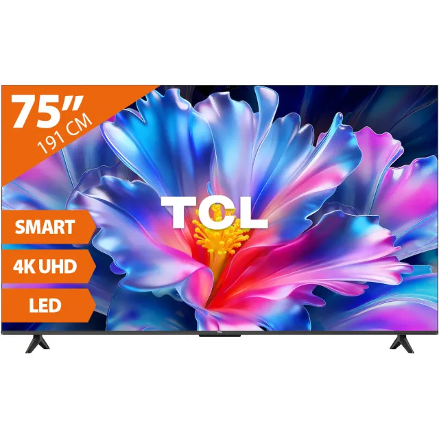 Tcl 75P6L (2026) - 75 inch - LED TV Zwart