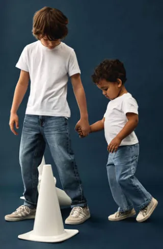 NAME IT KIDS straight fit jeans NKMRYAN medium blue denim, foto 3