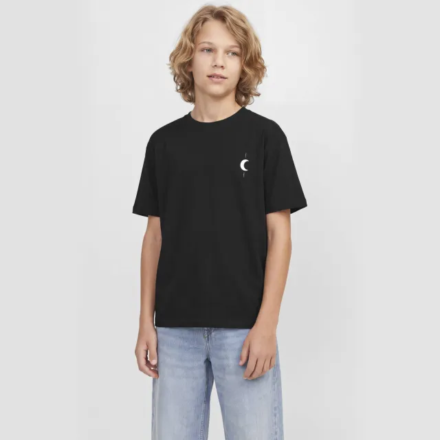 Jack & Jones t-shirt met backprint zwart
