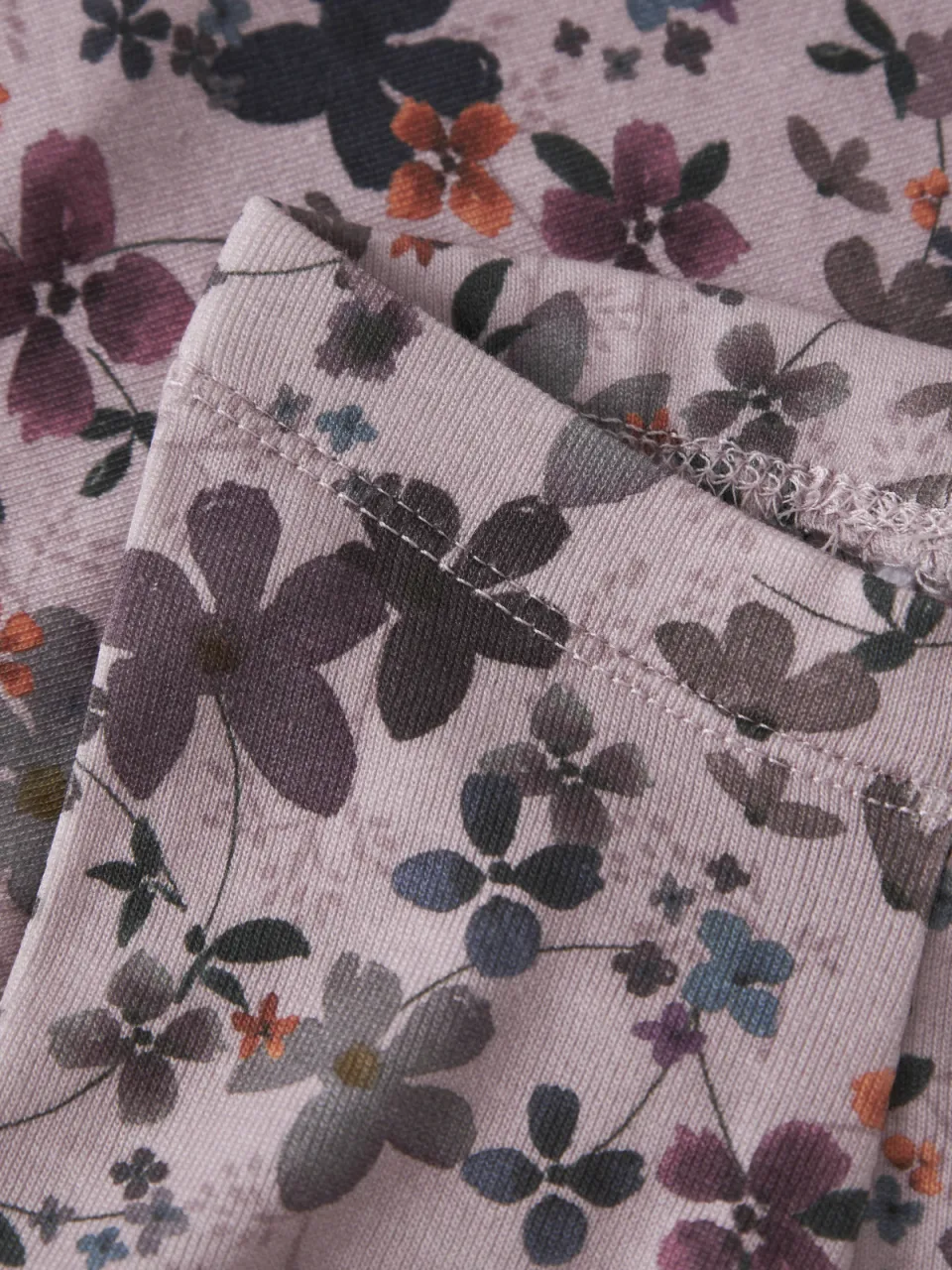 NAME IT BABY broek met bloemenprint lila, foto 4