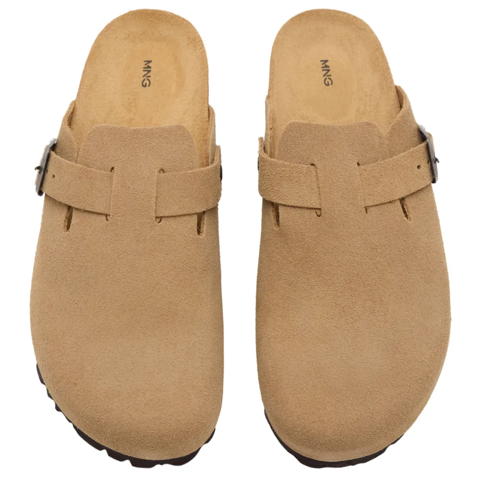 Mango Teen suède klompen beige, foto 4