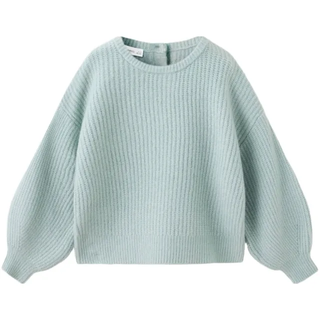 Mango Kids gebreide trui - mintgroen