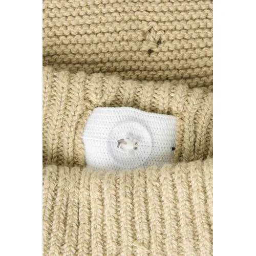 Lil' Atelier Baby katoenen gebreide babybroek beige, foto 6