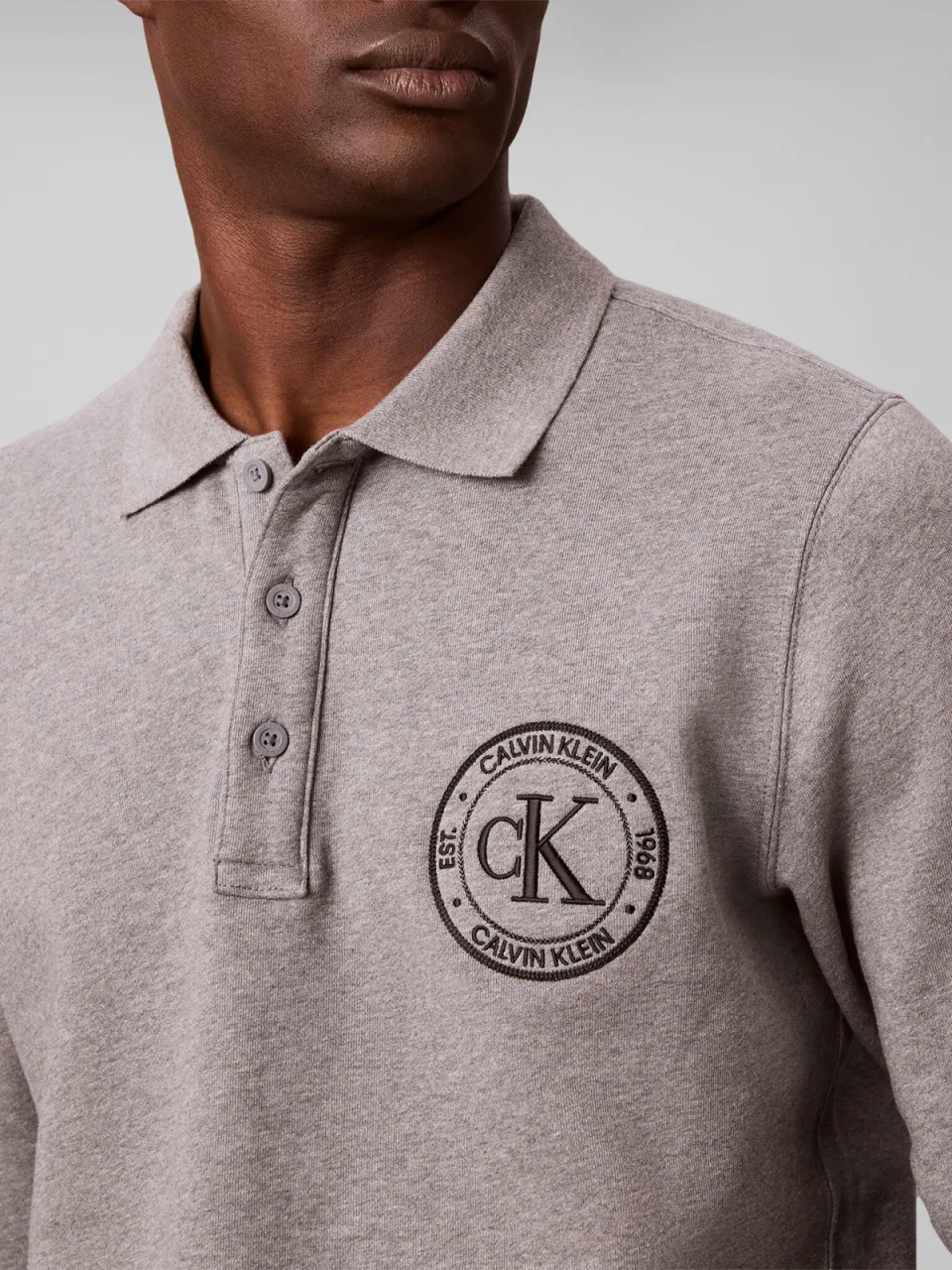 Calvin Klein JEANS regular fit trui met logo - grijs, foto 5
