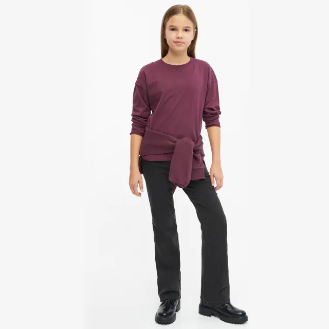 s.Oliver longsleeve met backprint aubergine
