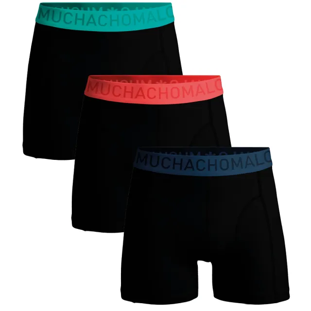 Muchachomalo Heren 3-pack Boxershorts Microfiber Zwart