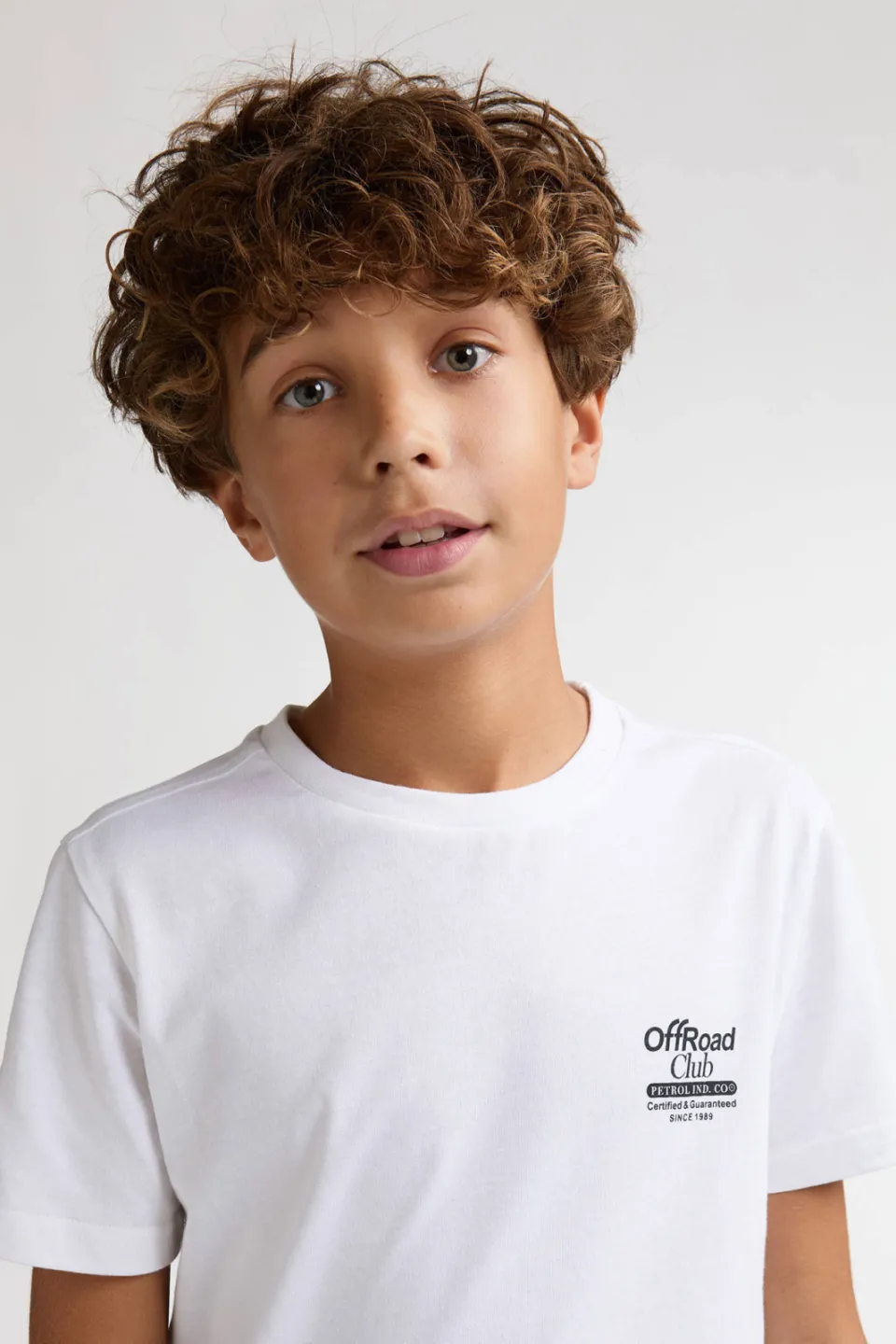 Petrol Industries t-shirt met backprint wit