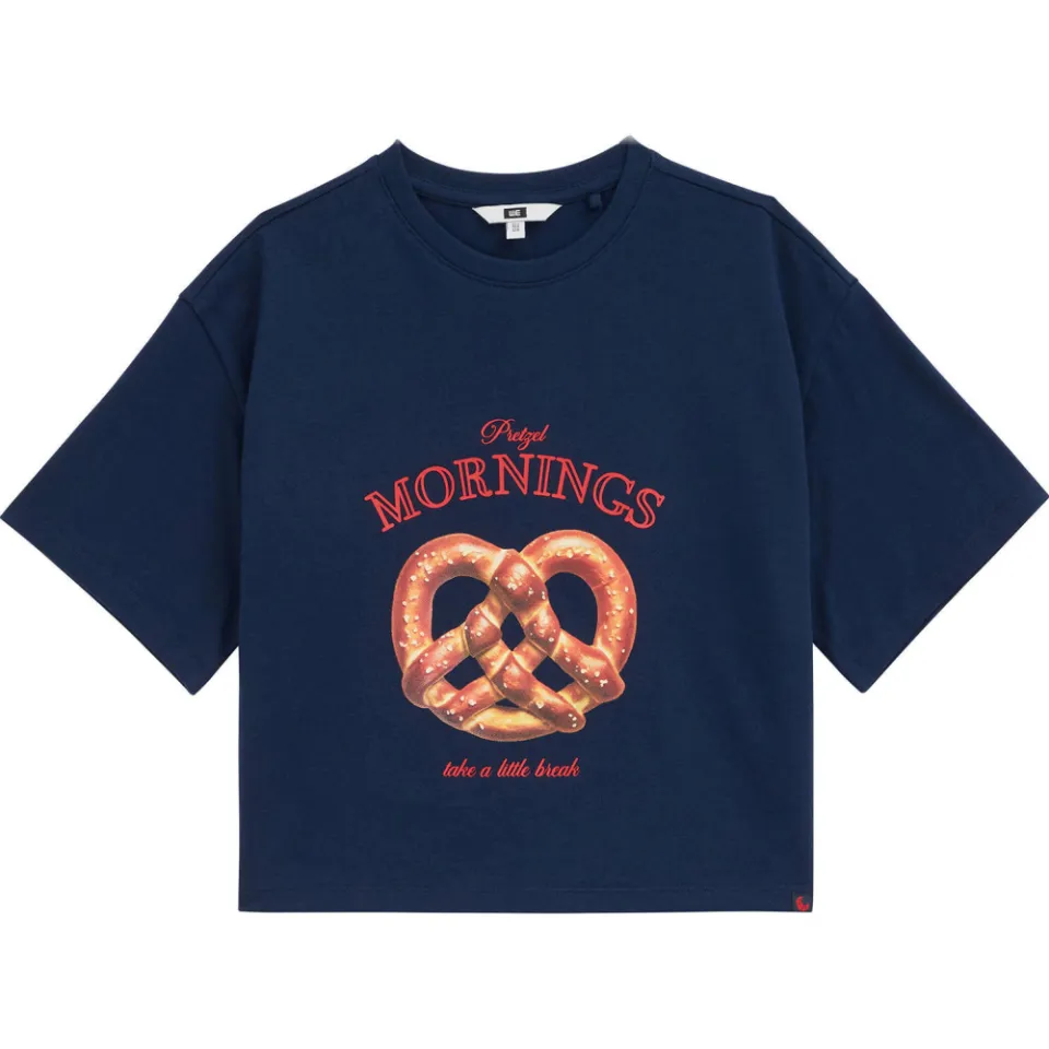 WE Fashion t-shirt met print donkerblauw, foto 2