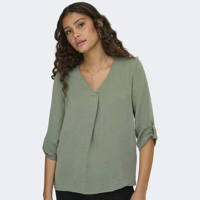 JDY JDYDIVYA blousetop lichtgroen Sea Spray