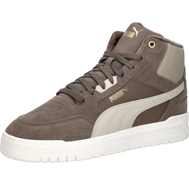 Puma Shuffle Downtown hoge sneaker bruin, foto 3