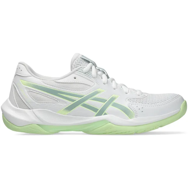 Asics Gel-Rocket 12 mesh sportschoenen - wit/groen