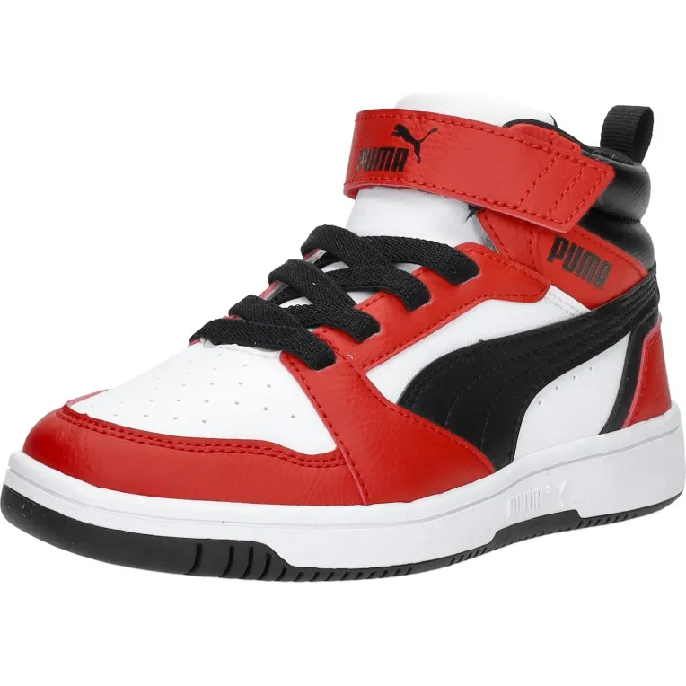 Puma Rebound V6 Mid Sneakers Jongens Rood, foto 5